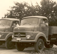 Die Firma startete 1943 als Fuhrunternehmen.